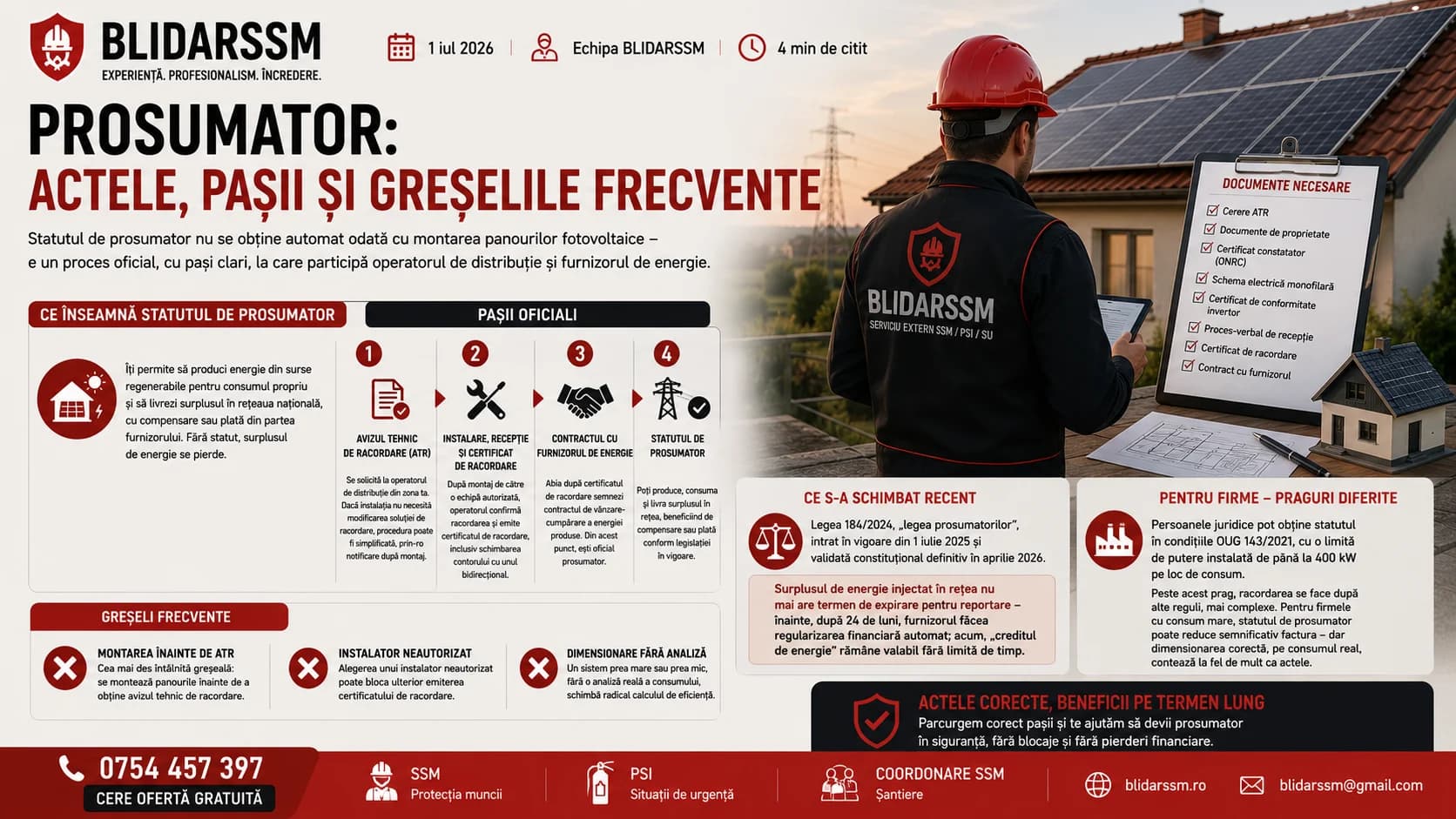 Prosumator: actele, pașii și greșelile frecvente